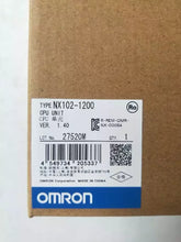 Load image into Gallery viewer, Omron NX102-1200 Programmable Logic Controller (PLC) - New In Box - ZYYKZ Test Equipment