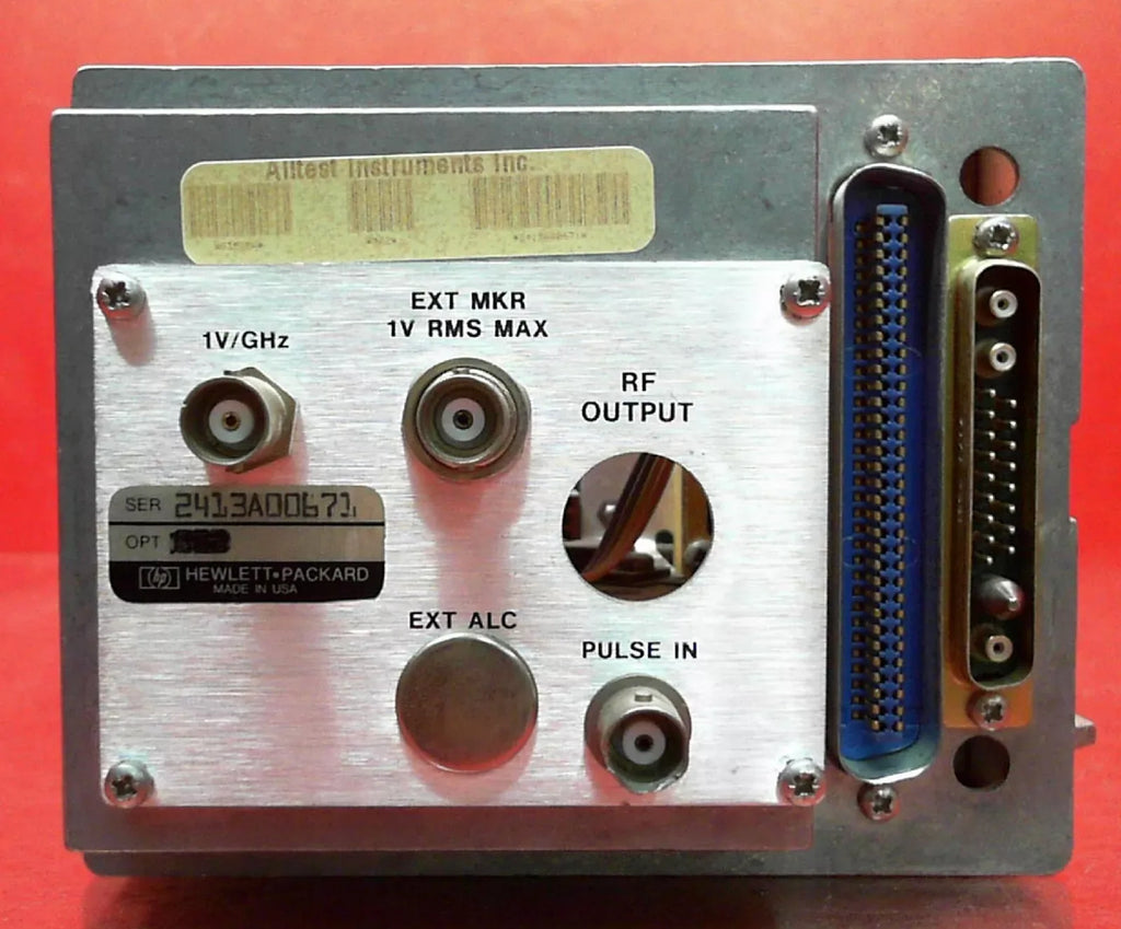 HP 83525A RF Sweep Generator Plug-in 0.01 to 8.4 GHz - ZYYKZ Test Equipment