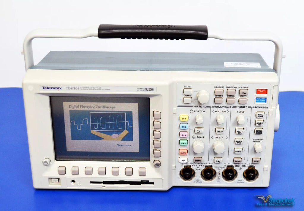 Tektronix TDS 3034 300MHz 4-Channel Digital Phosphor Oscilloscope - NIST Calibrated