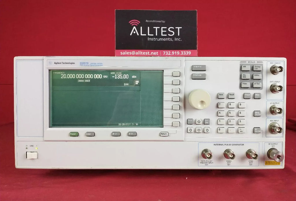Keysight E8257D PSG Analog Signal Generator, 250 kHz to 20 GHz - ZYYKZ Test Equipment