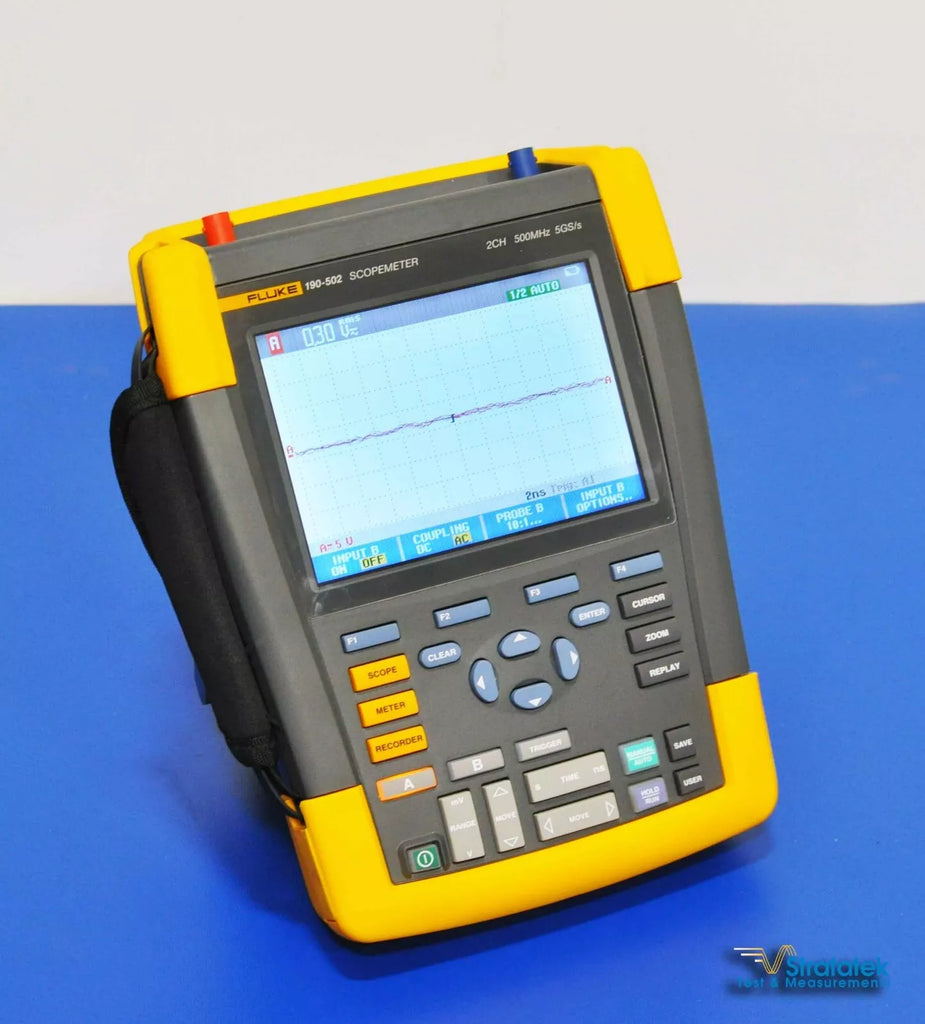 Fluke 190-502 500MHz 2-Channel Scopemeter with 5GS/s Sampling Rate - NIST Calibrated