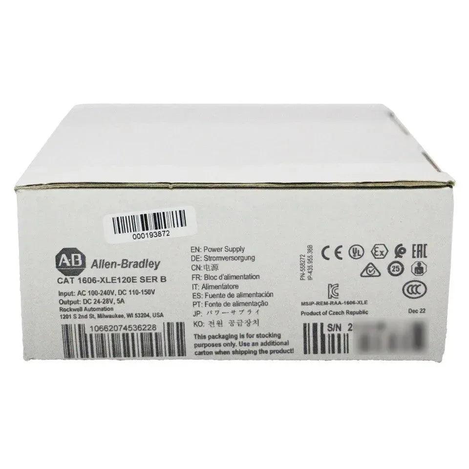 Allen-Bradley 1606-XLE120E 120W 24V DC Industrial Power Supply - ZYYKZ Test Equipment