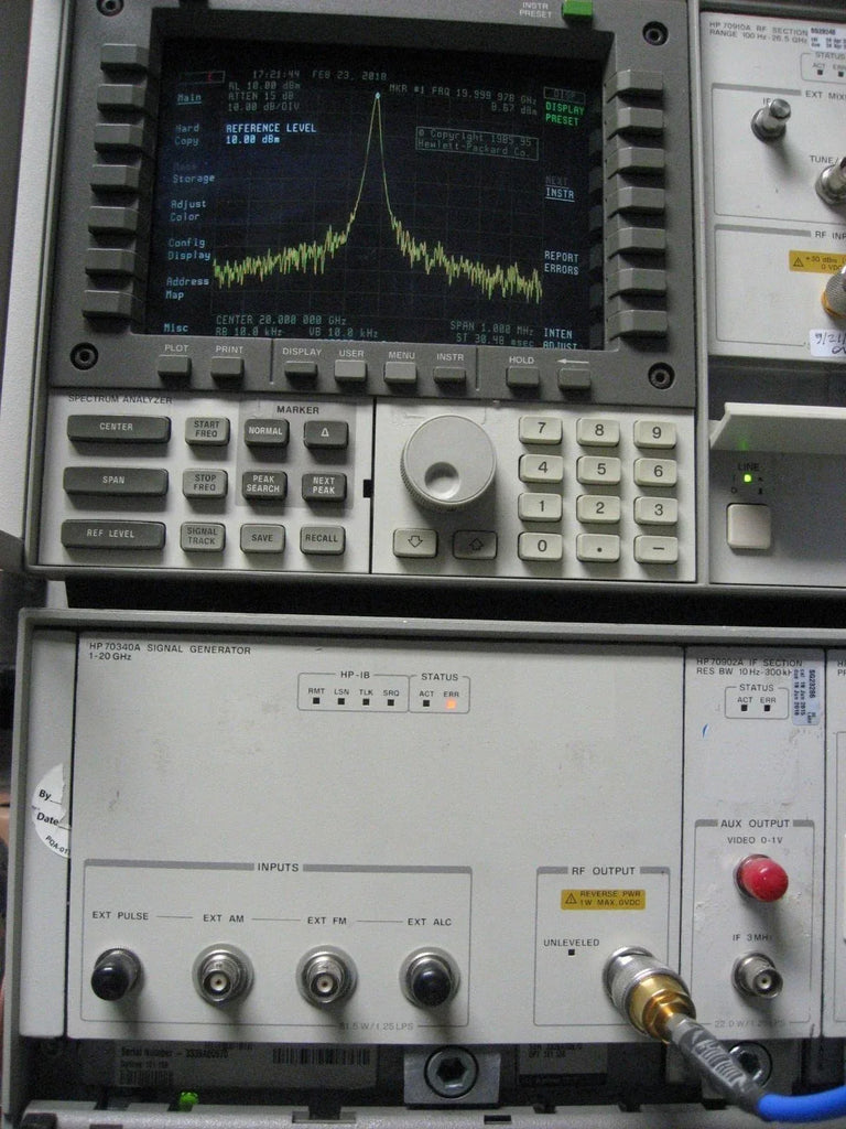 HP 70340A 20 GHz Synthesized RF Signal Generator - ZYYKZ Test Equipment
