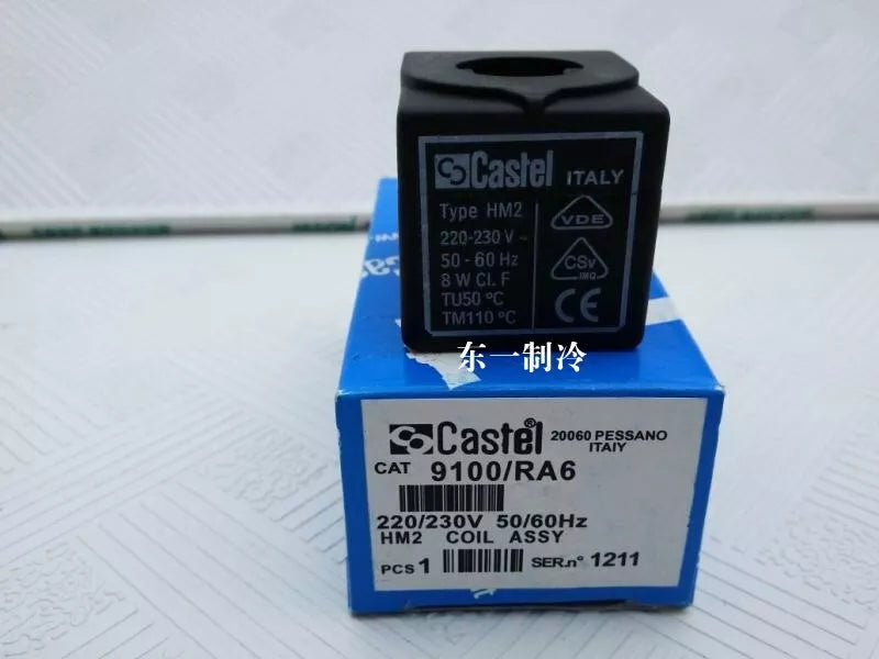Castel HM2 Solenoid Valve Coil 220V - Model 9100/RA6